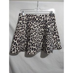 PJK Patterson J Kincaid Size Small Animal Print Flared Mini Skirt